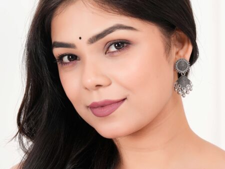 Women's Dot Design Earrings, Indian Hoops, Mandala Hoops Chakra -  Drop Dangles Earrings