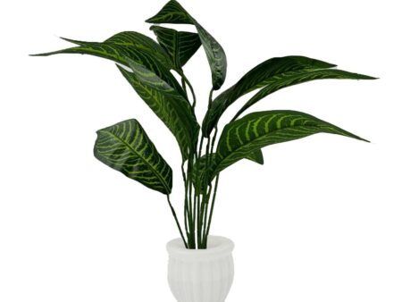 Artificial Plants with Pot Showcase Decoration Plants Leaf | Fake Plant | Artificial Plants for Home Decor Office Gifting Plants Decorative Potted Plants (RV-AP24)