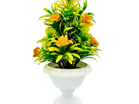 Artificial Plants with Pot Showcase Decoration Plants Flowers | Fake Plant | Artificial Plants for Home Decor Office Gifting Plants Decorative Potted Plants (RV-AP9)