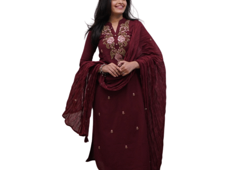 Bloom in Style ? XXL Cotton Dress with Delicate Embroidery & Print(XXL)