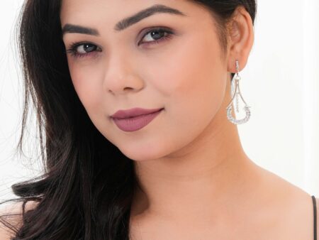 Women's Indo Western Teardrop Shaped Drop Dangles Party Wear Earrings For Women